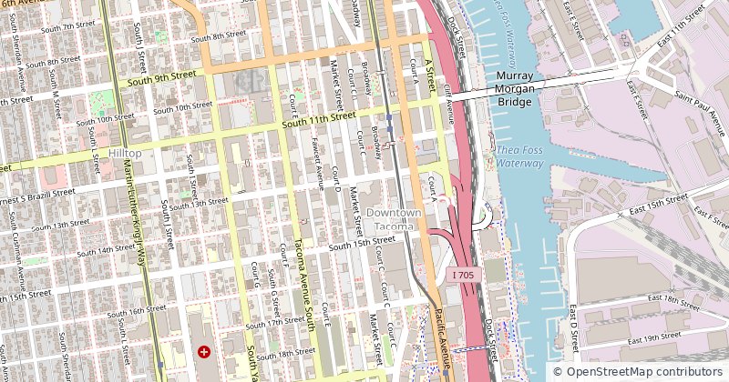 Map of the Tacoma service area